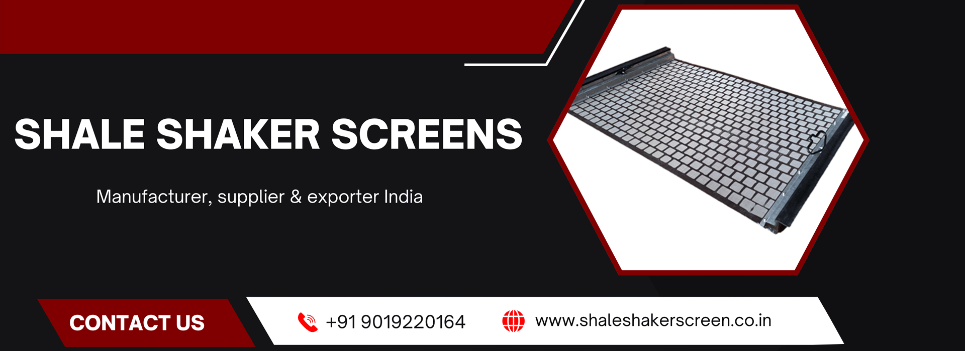 Shale shaker screens Manufacturers india